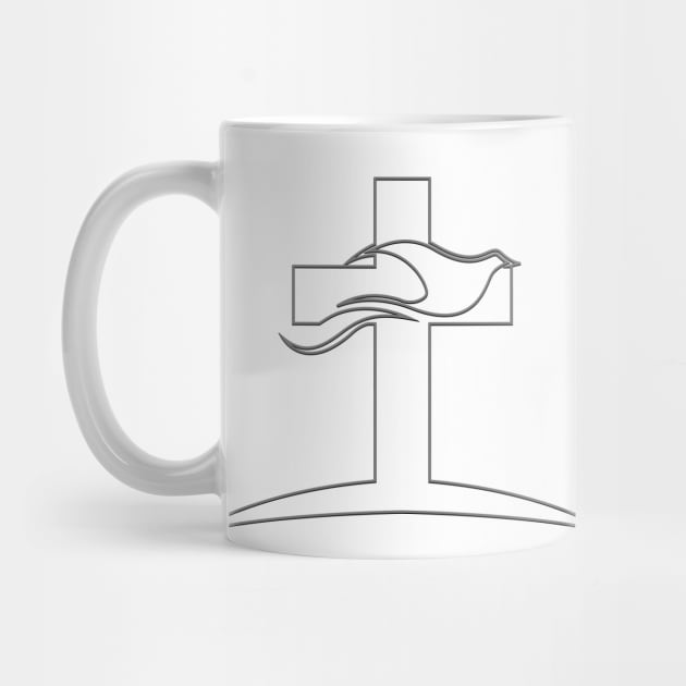 Graceful Soar: The Cross and the Dove by HUH? Designs